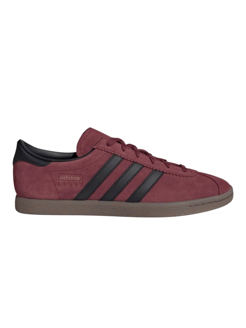 Adidas Originals Stadt Suede Sneakers Shadow Red Black Gum Men’s 8 NWT JQ9009